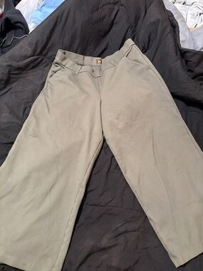 Lee Olive-Tone Straight Leg Work Pants